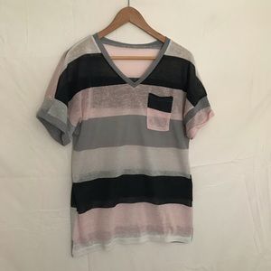 Striped Sheer T-Shirt